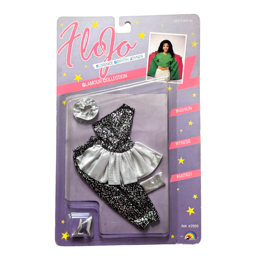 Flo Jo Fashion Doll Glamour Collection Outfit: Item #2512 (Silver & Black)
