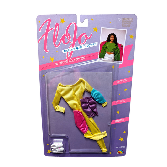 Flo Jo Fashion Doll Glamour Collection Outfit: Item #2511 (Yellow Leotard)