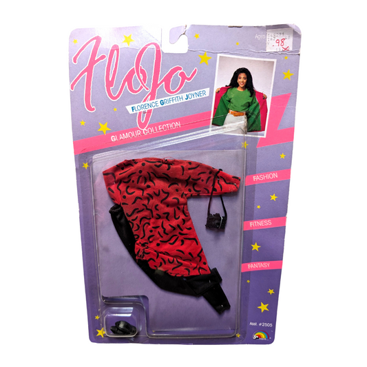 Flo Jo Fashion Doll Glamour Collection Outfit: Item #2507 (Red & Black)